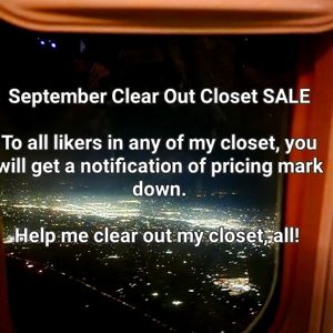 September Clear Out Closet SALE